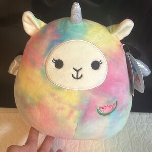 LUCY-MAY 🦄 Rainbow Tie Dye LlamaCorn Original Squishmallow by Kelly Toy